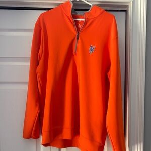 Antigua Bright Orange Quarter-Zip Pullover